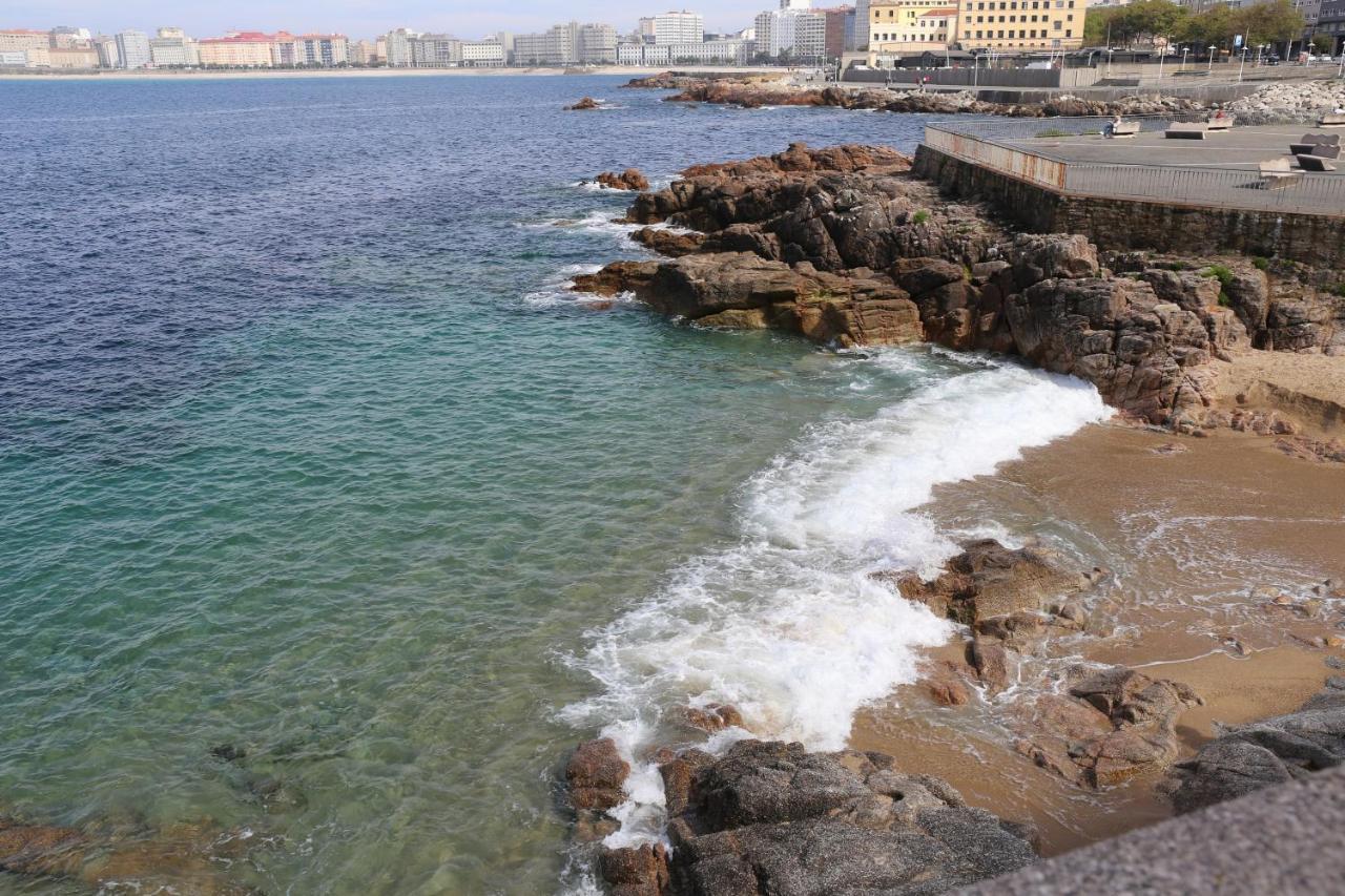 Apartamento Orzán playa A Coruña Exterior foto
